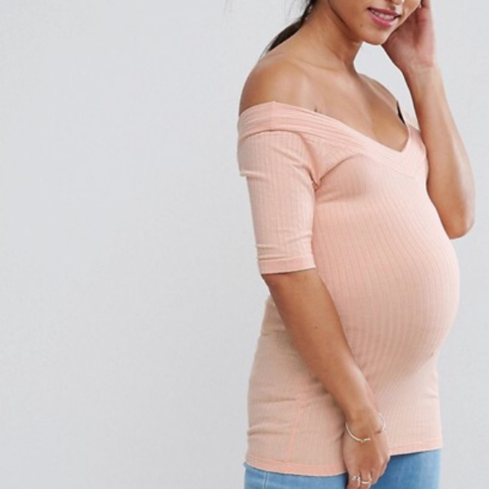 ASOS Maternity Bardot Top - NWOT